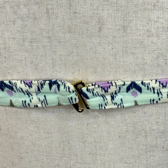 Victoria’s Secret SZ 32A Bikini Swim Top Ikat Molded Padded Cup Tie Halter Multi - Picture 7 of 8